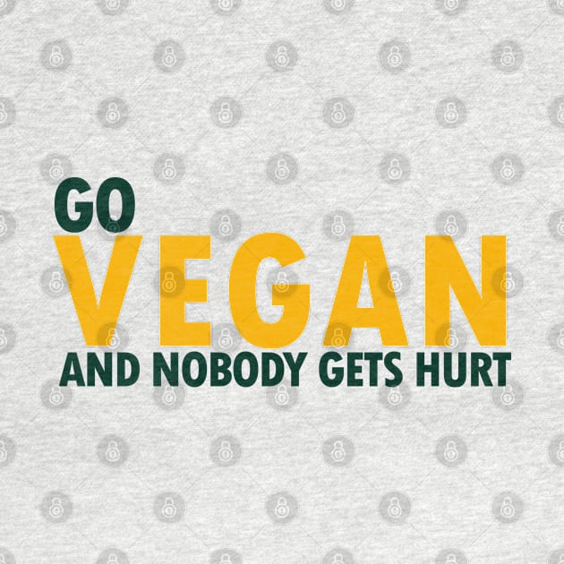 Go Vegan - Vegan, Veggies - D3 Designs by D3Apparels